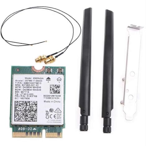 Kit de bureau sans fil double bande 2,4 GHz/5 GHz 9560NGW compatible Bluetooth 5.0