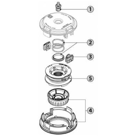 Kit de cabeza desbrozadora Tecomec Easy Work. Anillo + muelle