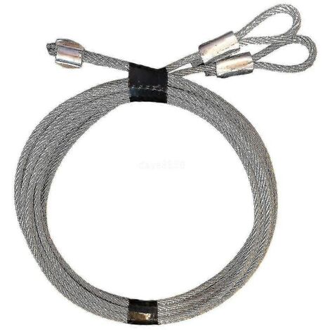 Kit de câble d'extension de sécurité pour porte de garage 2024, tresse en acier galvanisé, crochets en S