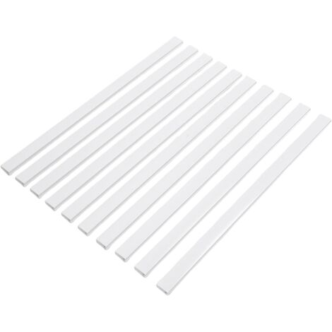 Kit de Cache-Fils Muraux, 10 Pièces, Chemin de Câbles en PVC