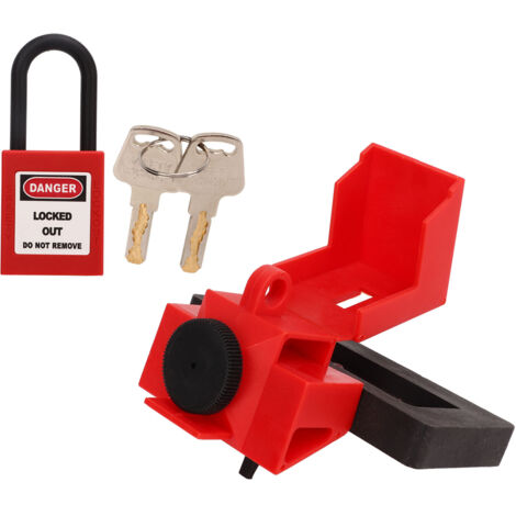 Kit de cadenas de sécurité pour disjoncteurs avec étiquettes de verrouillage et étiquettes de danger