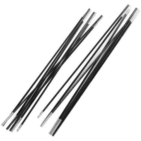 Kit de cadres d'auvent de tiges de support extérieur de barres de poteau de tente de camping en fibre de verre de 3,96 m