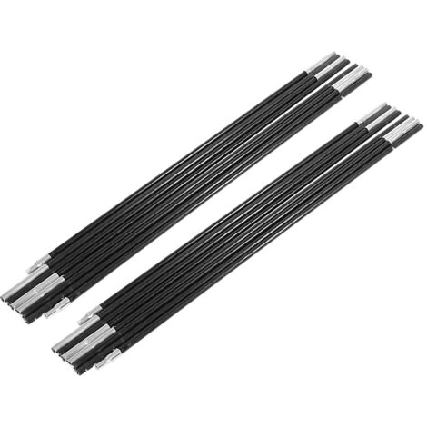 Kit de cadres d'auvent de tiges de support extérieur de barres de poteau de tente de camping en fibre de verre de 4,48 m