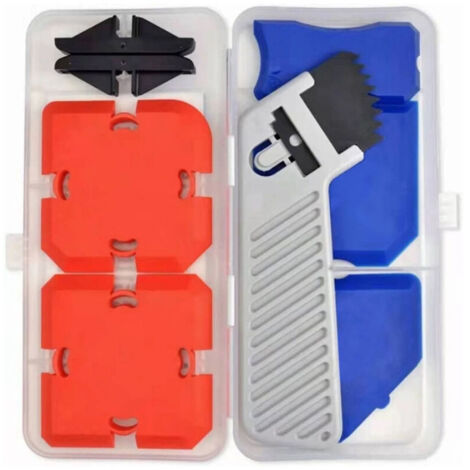 Kit de calfeutrage avec outils de finition et de retrait de mastic, kit de profilage en silicone 11 pièces dans une boîte, calfeutrage en silicone facile avec guides