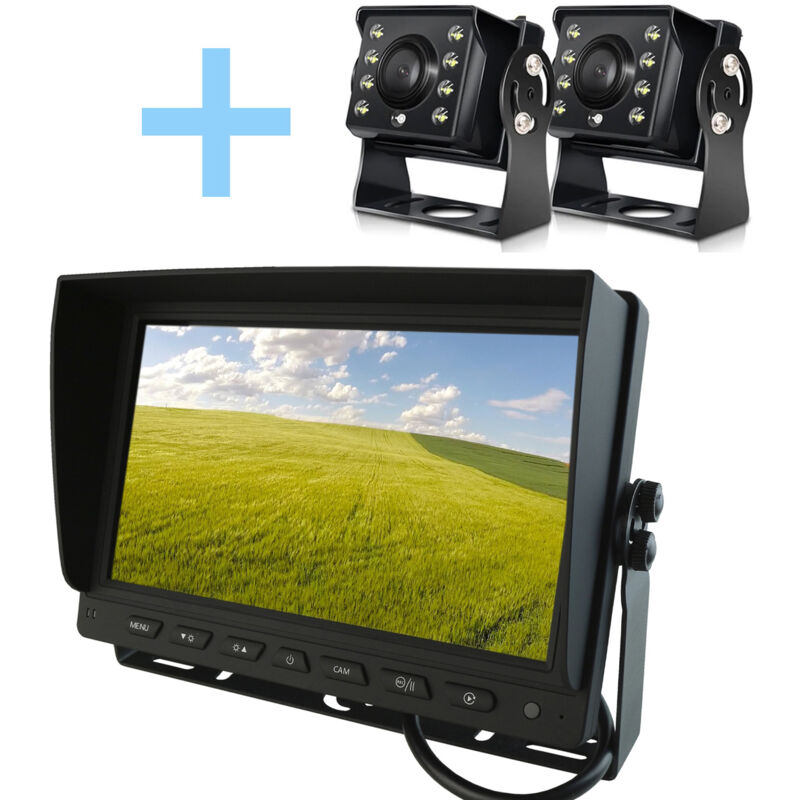 Kit de caméra de parking Yatek cran ahd 9' + 2 caméra 1080P with 160° de rear view Yatek