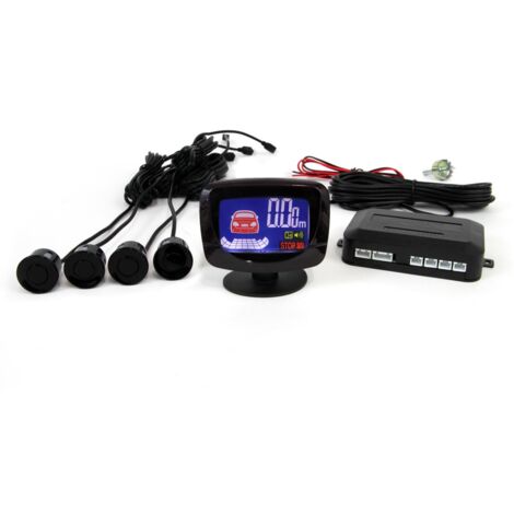 Kit de capteurs de stationnement, capteurs de recul à LED GRAF, 4 capteurs, noir AMIO-01562