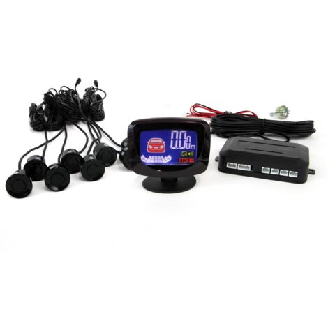 Kit de capteurs de stationnement, capteurs de recul LED GRAF, 8 capteurs, noir AMIO-01559