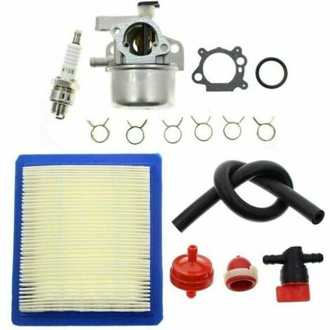 Kit de carburador 799866 con filtro de aire. Compatible con motores Briggs & Stratton 790845, 799871, 799866, 796707 y 79430.