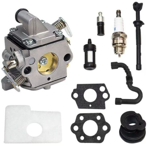 Kit de carburador C1Q-S57A para motosierras STIHL MS170 MS180 - Repuesto de alta calidad con filtro de aire - Compatible con 017 018 170C 180C