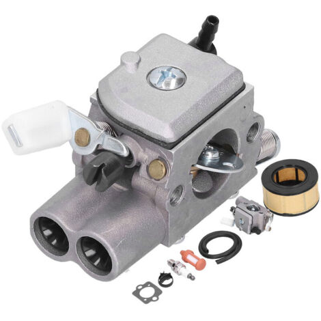 Kit de carburador, filtro de aire, línea de combustible y bujía de encendido, apto para Stihl MS251 MS251C-Crezuo