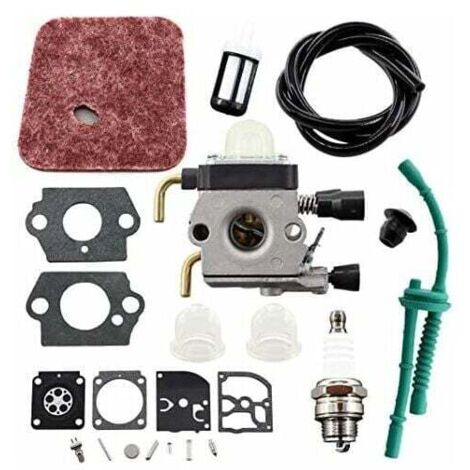 Kit de carburador para cortasetos Stihl BG72, BG75, HS80, FS85, FS80, ZAMA, C1Q-S66, C1Q-S143, C1Q-S153. Reemplaza los números 4140 120 0619 y 4137 120 0608. Cortasetos .
