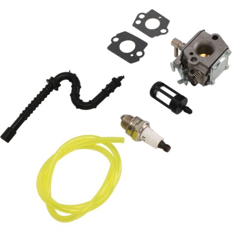 Kit de carburador para motosierras con bujía, manguera de combustible y filtro de combustible - Compatible con Stihl 028/028AV