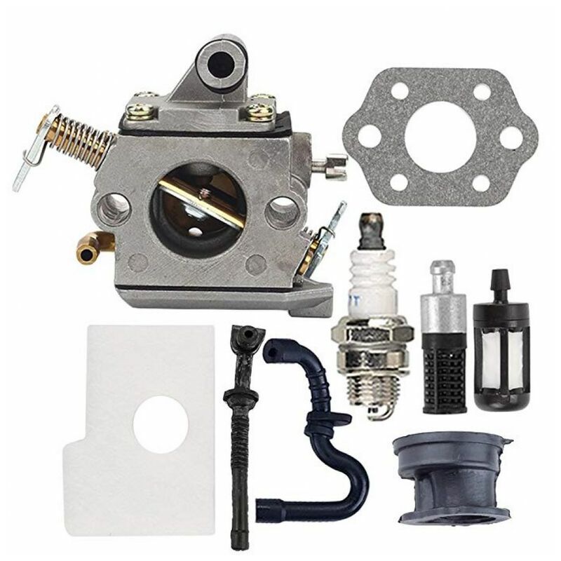 Kit de carburateur Accessoires de tronçonneuse Carburateur pour STIHL 017 018 MS180 MS170 Kit de carburateur Accessoires de tronçonneuse Tronçonneuse