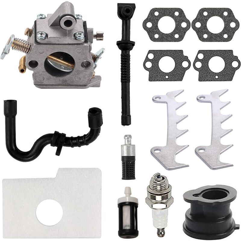 S-giant - Kit de carburateur C1Q-S57B pour Stihl MS180/MS170/MS170C/MS180C/017/018 tronçonneuse, remplacer C1Q-S57A 1130 120 0603 1130-124-0800