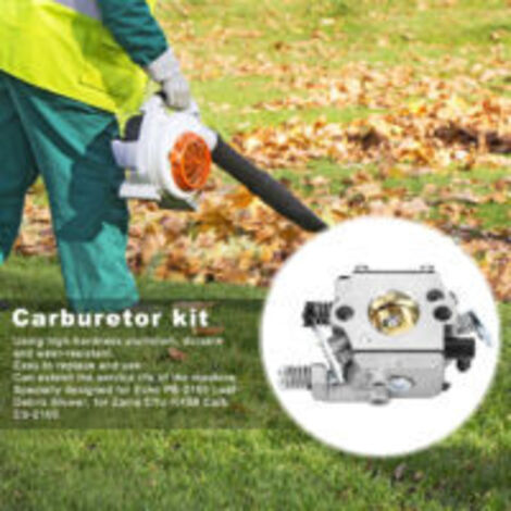Kit de carburateur en aluminium renforcé pour véhicules, compatible avec le souffleur de feuilles Echo PB-2155 et le carburateur Zama C1U-K43B ES-2100.