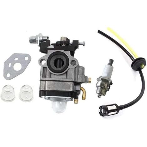 Kit de carburateur et bougie d'allumage et filtre à essence pour moteur de débroussailleuse Alko BC 410/BC 4535/BC 4125