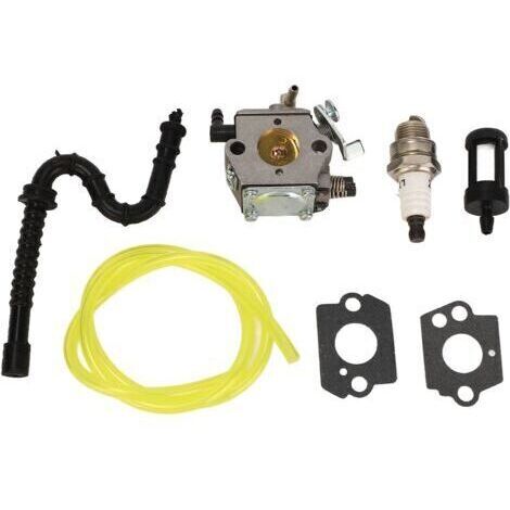 Kit de Carburateur et Bougies pour Tronçonneuse - Compatible avec MS028 028AV 028 - Pièces de Rechange Qualité Supérieure-