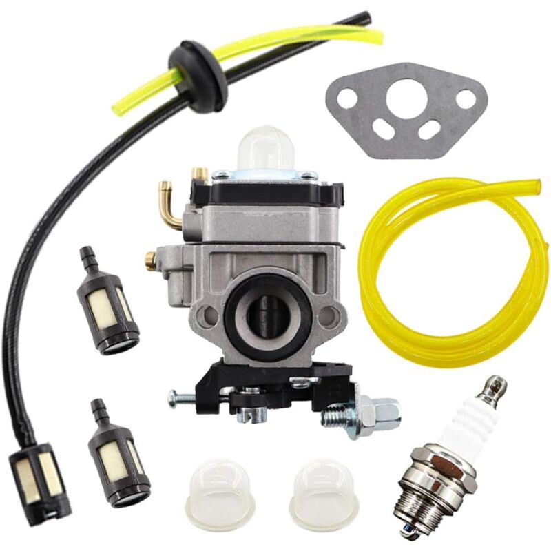 Kit de Carburateur pour AL-KO Alko débroussailleuse BC410 BC4535 BC 4125 moteur de tondeuse à gazon Tuyau Filtre à Essence