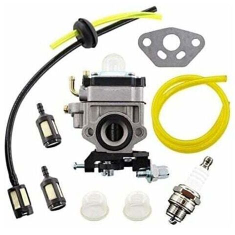 Kit de Carburateur pour Débroussailleuse AL-KO Alko, Modèles TH23 TH26 TH34 23CC 25CC 26CC 33CC 35CC 101PB26 avec Tuyau et Filtre à Essence.