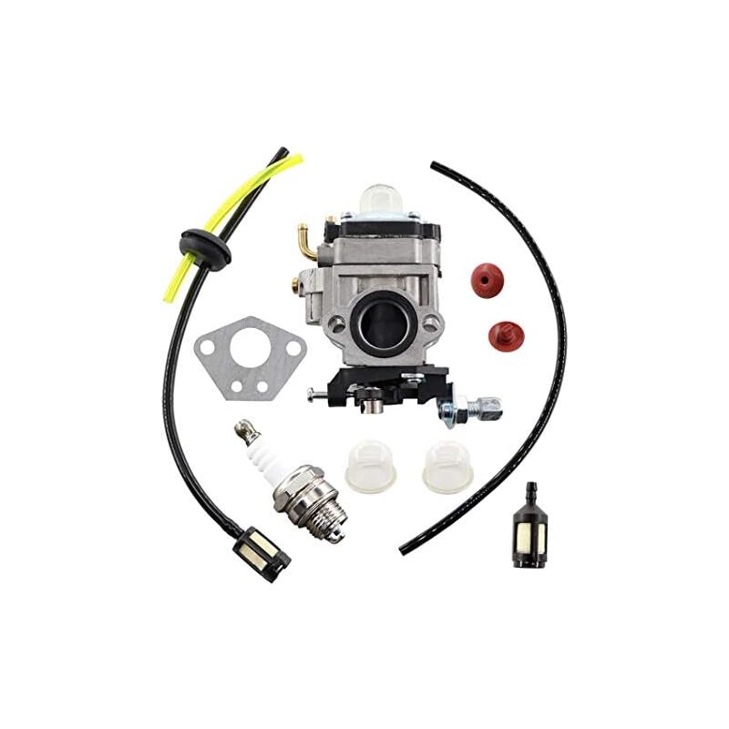Sunxury - Kit de carburateur pour Florabest fbs 43 A1, fbk 4 B2 4 en 1 \/ Parkside pbk 4 A1, pbs 2 A1 Débroussailleuse