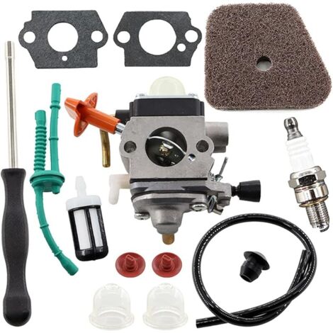 Kit de carburateur pour Sthil FS87 FS90 FS100 FS110 FS130 HL95 HL100 HT100 HT101 KM90 KM100 KM110 SP90 coupe-fil 4180-120-0610 remplacement avec filtre à air Tournevis
