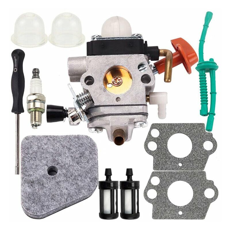 Alovez - Kit de carburateur pour Sthil FS87 FS90 FS100 FS110 FS130 HL95 HL100 HT100 HT101 KM90 KM100 KM110 SP90 coupe-fil 4180-120-0610 remplacement