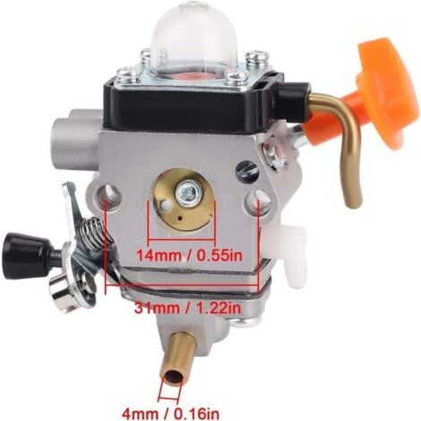 Kit de carburateur pour STIHL FS 87 FS90 FS100 FS110 FS130 HL90 HL95 HL100 HT100 HT101 KM90 KM100 KM110 SP90 coupe-bordures, carburateur C1Q-S174 remplace 4180 120 0604 4180 120 0611