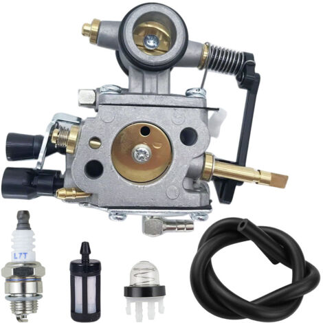 Kit de Carburateur pour Tronçonneuse STIHL TS700 TS800 - Remplace WJ114 / HS314 / HS-314A et OE 4224-120-0651 - Kit Complet avec Bougie, Filtres et Durite pour Scie à Béton-Alovez