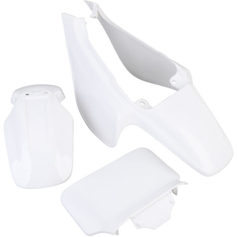 Kit de carénage de garde-boue en plastique, plaque d'immatriculation avant blanc pur, panneau de carrosserie, fonctionne pour Mini Pit Monkey Z50R Baja