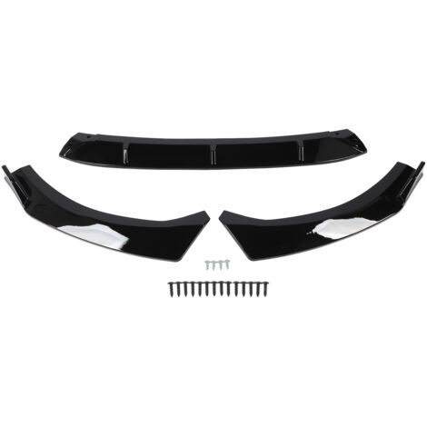 Kit de carrosserie de becquet anti-rayures de lèvre de pare-chocs avant de remplacement de 3 pièces pour KIA K5 GT gt-line 2020 à 2024 noir brillant
