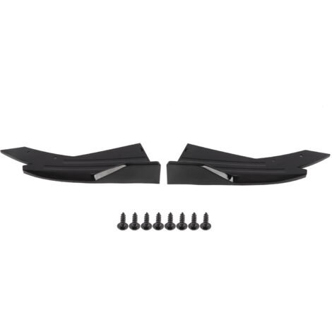 [Kit de Carrosserie] Kit de Protection et Accessoires Extérieurs pour Véhicules avec Spoiler, Diffuseur, Écaille, Protège-Côtés et Bas de Caisse en ABS Noir Lucide