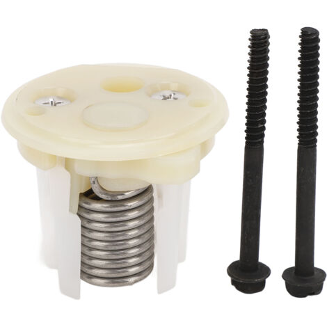 Kit de Cartouche à Ressort avec Embout Blanc et Boulons, Remplacement Compatible pour Cartouche à Ressort de Toilette, Améliore L'utilisation des Toilettes, Convient pour.