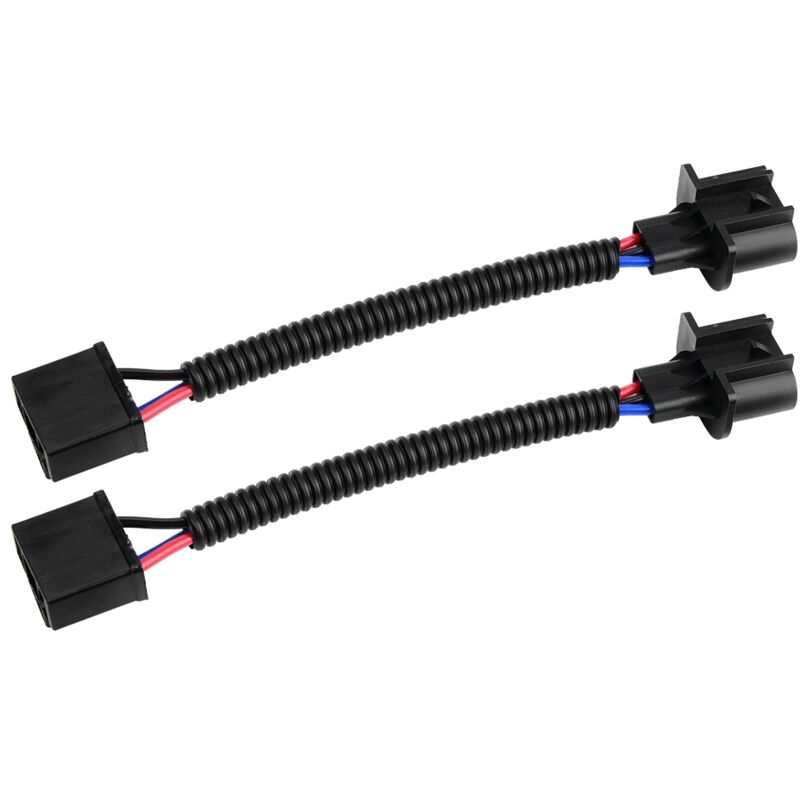 Jeffergarden Adaptateur H4 femelle vers H13 mâle, Kit de câbles de Conversion de phare, 2 pièces