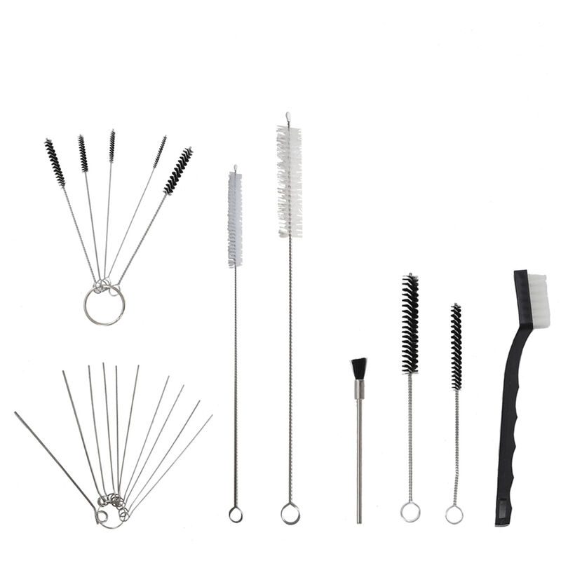 

Kit de cepillo de aguja de herramienta de reparacion de limpieza de boquilla de lanza de 17 piezas