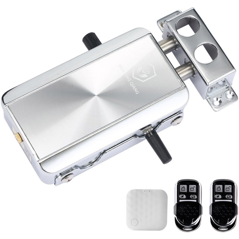 

Kit de cerradura de puerta de casa inteligente WiFi, cerradura electronica,Plata, 2