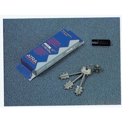 Kit de changement Dierre Atra BL03110 pour serrures A  3 clA s extracteur de bloc 92 mm et poignA e noire