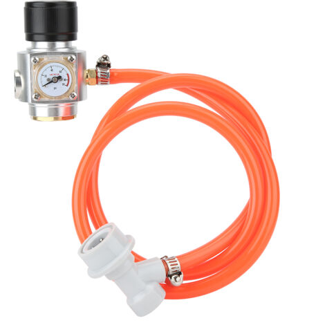 Kit de chargeur CO2 avec régulateur de gaz et tuyau pour fûts de bière et soda