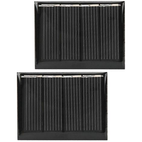 Kit de chargeur solaire portable comprenant 2 panneaux solaires en silicium polycristallin 115 mA/2 V