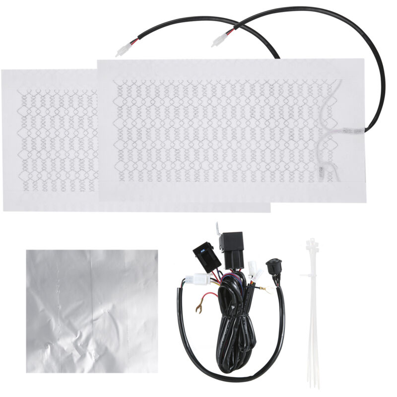 Lifcausal - Kit de chauffage de siège en fibre de carbone 12 v avec interrupteur haute température et basse housse de siège coussin chauffant coussin