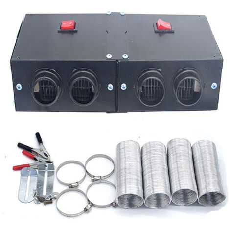 Kit de chauffage de voiture, ventilateur de chauffage rapide, dégivrage de pare-brise de voiture haute puissance, dégivreur d'hiver 12 V 500 W