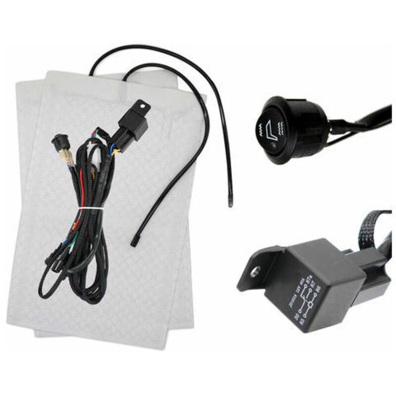 Kit De Chauffe-Siege Automatique Reglage Haut/Bas 1 Coussins De Siege 1 Coussins De Chauffe-Siege A Interrupteur Rond Kit De Siege Chauffant