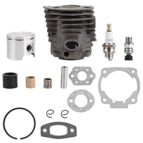 Kit de cilindro de pistón de 46 mm con juntas para motores Husqvarna Rancher Nikasil 50, 51 y 55