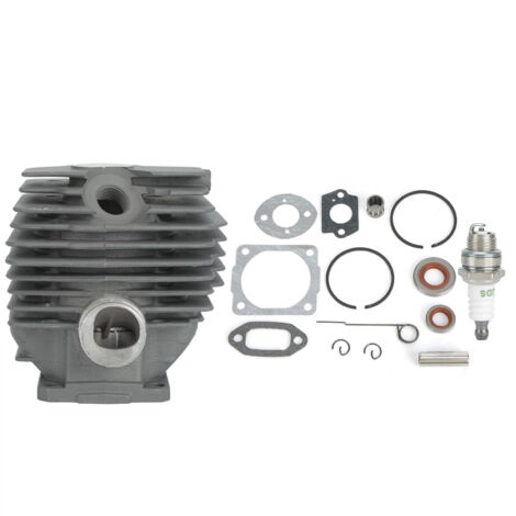 Kit de cilindro y pistón con juntas de repuesto para motosierra eléctrica 028WB de 46 mm, aleación de zinc, 17 piezas, nuevo.