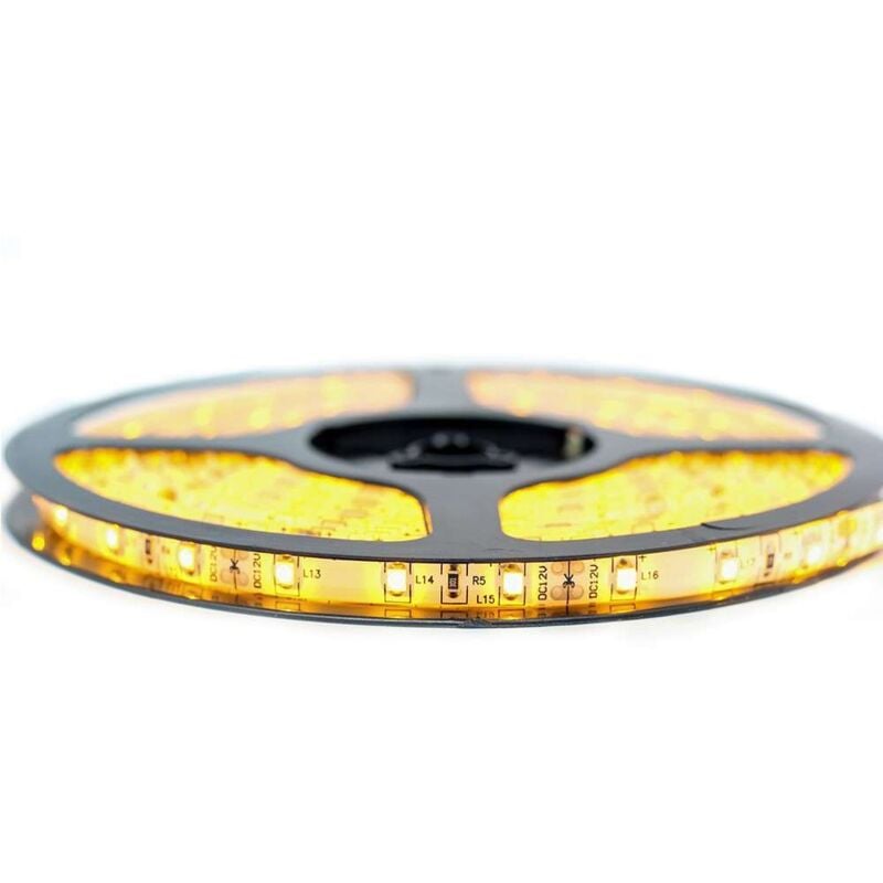

Kit de cinta profesional 3528 - 60 leds/m - 1m, 2.5m, 5 o 10 metros a elegir - color dorado a prueba de salpicaduras (IP65) | Transformador: No se
