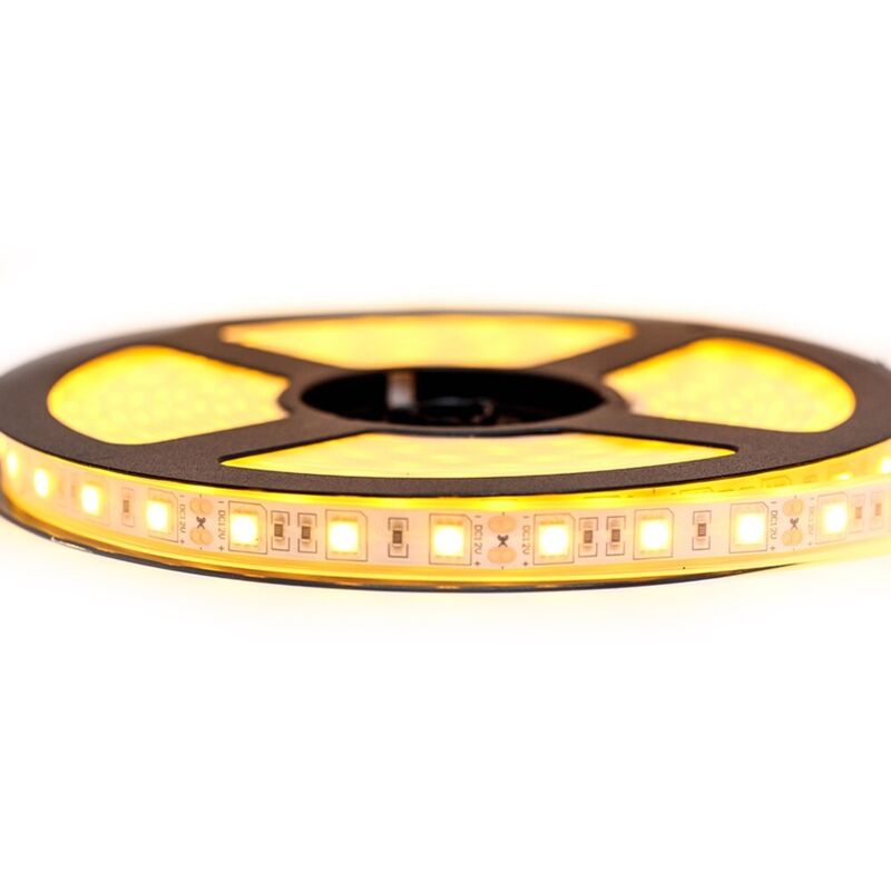 

Kit de cinta profesional 5050 - 60 leds/m - 5 metros color oro a prueba de agua (IP67) | Longitud: 5 metros - Transformador: No se incluye la fuente