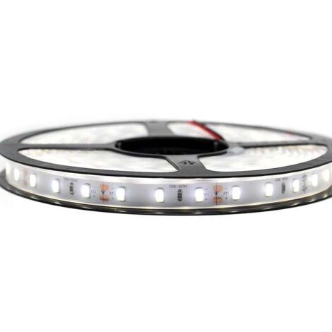 Kit de cinta profesional 5630 - 60 leds/m - 5 metros Blanco frío impermeable (IP67) | Longitud: 5 metros - Transformador: No se incluye la fuente de alimentación