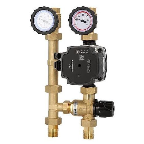 Kit de circuit de chauffage Easyflow DN20 circuit de régulation à valeur constante thermique 20-43° avec pompe Grundfos UPM3S