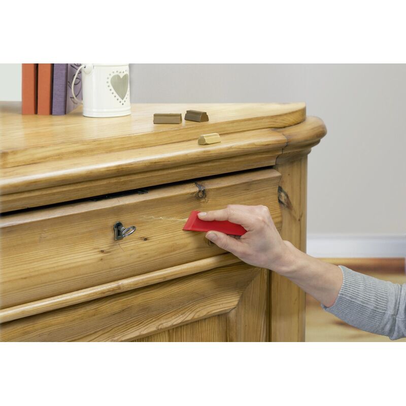 Edding - Cire de réparation pour meubles 8901 noir, blister de 3