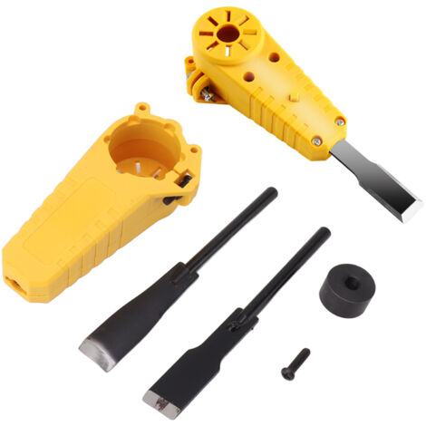 [Kit de Ciseaux Électriques] Angle Grinder Conversion - Ciseaux pour Grinder, Adapter pour Sculpture Bois [Stainless Steel, 2 Ciseaux + Adapter]
