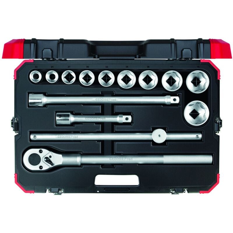 GEDORE RED 3300011 - Jeu de clés à douille 3/4 SW22-50mm 14 pcs , R78004014